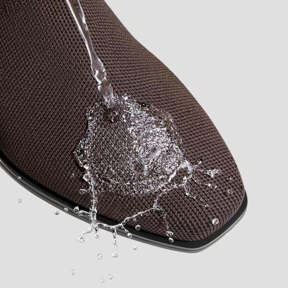 Vivaia Ryan Slip-on Square Toe Ankle Chelsea Boot Choc Brown Womens US7/EU37.5 - Picture 11 of 14